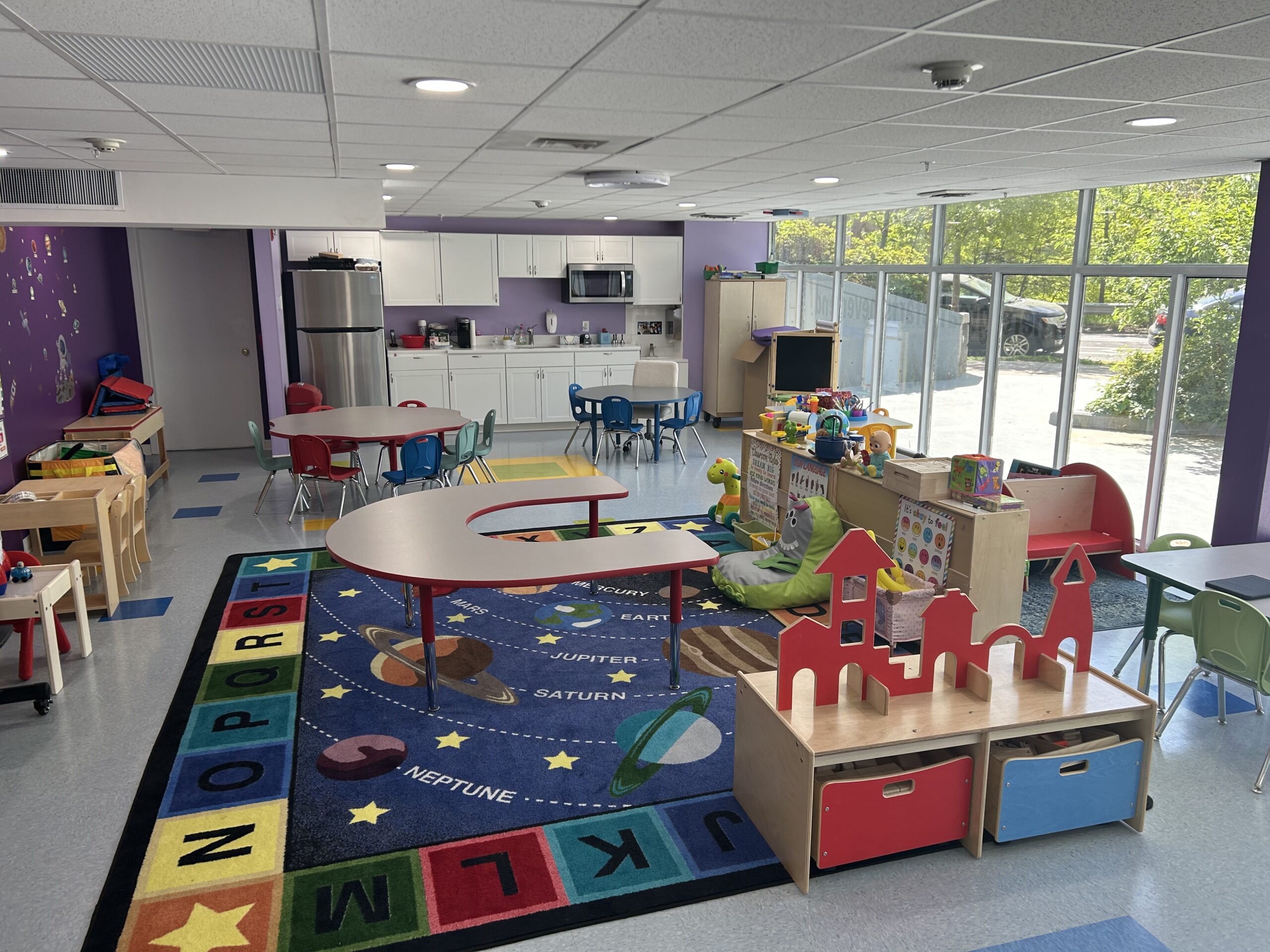 Our "Space Room" hosts our Pre-School and Pre-K students