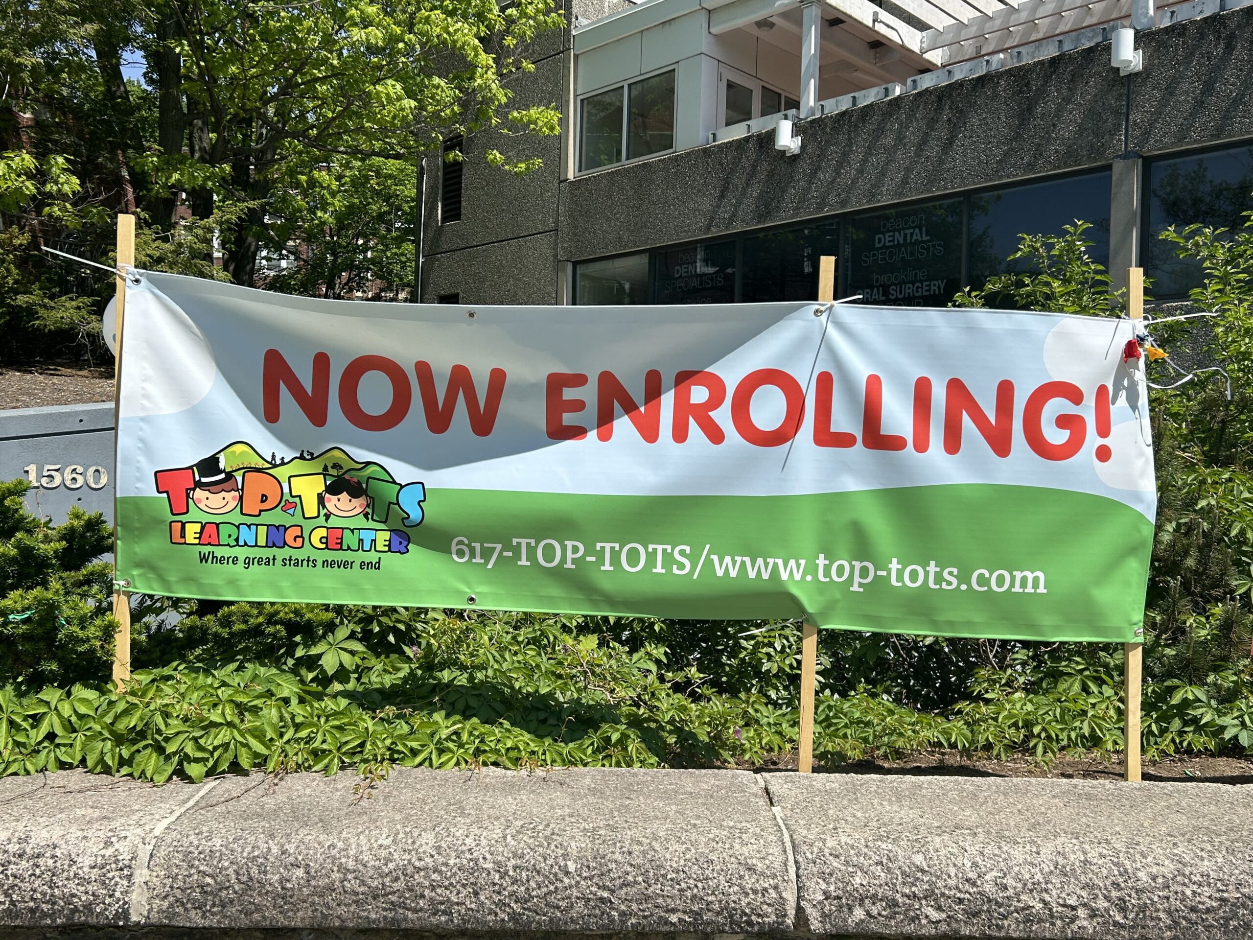 Come by 1560 Beacon Street to enroll your TOP TOT in our inaugural class
