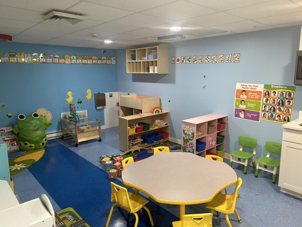 Our "Pond Room" hosts our older Toddler class