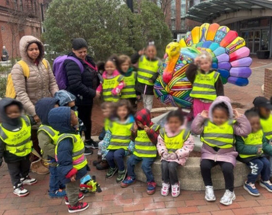 Daily outdoor play and trips to playground enrich physical and emotional development