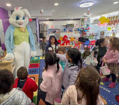 Yearly visits by the Easter Bunny
