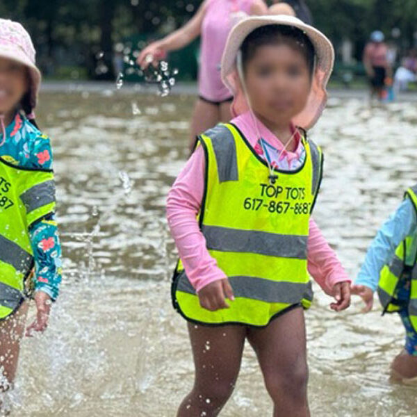 Preschoolers Knee Deep in the Pool at TOP TOTS Learning Center