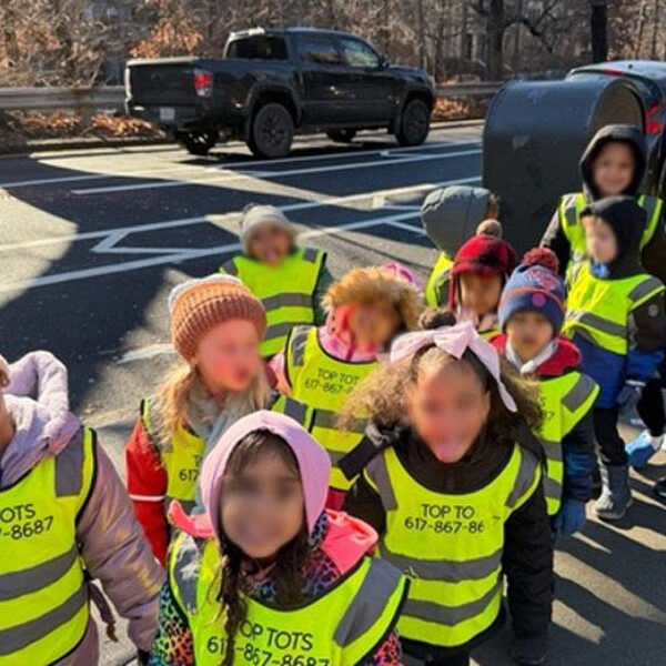 Safety First, Crossing the Road in Brookline MA at TOP TOTS Learning Center