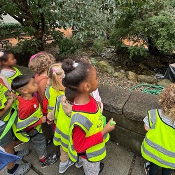 Outside in Nature TOP TOTS Learning Center located in Brookline MA